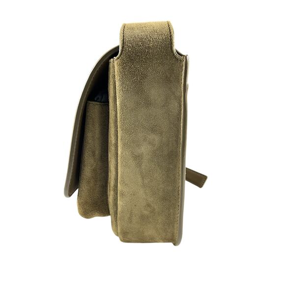 Saint Laurent 'Niki' Tan Suede Ysl Crossbody Bag - Picture 5 of 12